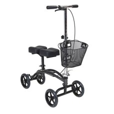 Drive, Dual Pad Steerable Knee Walker Knee Scooter with Basket, Alternative to Crutches