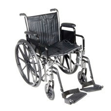 16" wheelchair with removable desk armrest, swing away footrest