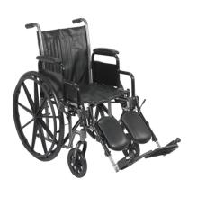 16" wheelchair with removable desk armrest, swing away elevating leg rest