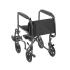 Drive, Lightweight Steel Transport Wheelchair, Fixed Full Arms, 19" Seat