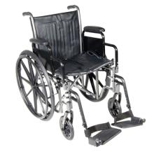 18" wheelchair with fixed arm, swing away footrest