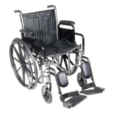 18" wheelchair with detachable desk arm, swing away elevating leg rest