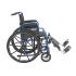 Drive, Blue Streak Wheelchair with Flip Back Desk Arms, Elevating Leg Rests, 18" Seat