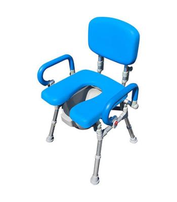 UltraCommode Foldable Commode Chair, Blue