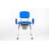 UltraCommode Foldable Commode Chair, Blue