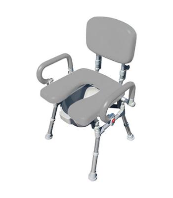 UltraCommode Foldable Commode Chair, Gray