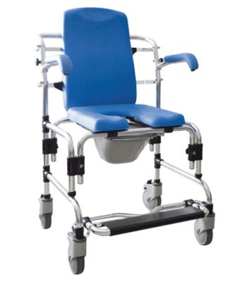 Caspian Professional Mobile Shower/Commode Chair, Padded