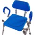 Liberty Folding Bath Chair, Swivel Seat, Padded Backrest and Armrests