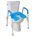 Ultimate Padded Raised Toilet Seat, Padded with Armrests, Adjustable Height