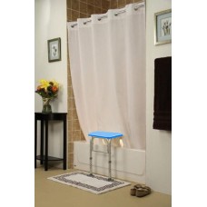 BenchMate Split Shower Curtain, White