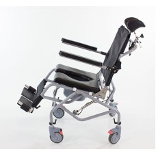 Tilt-In-Space Reclinning Shower/Commode Chair, Padded