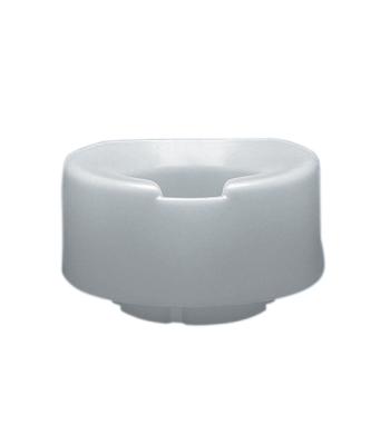 Contoured elevated toilet seat, standard with slip-in bracket, 4 inch