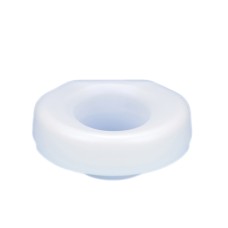 Economy elevated toilet seat, with bolt-down bracket
