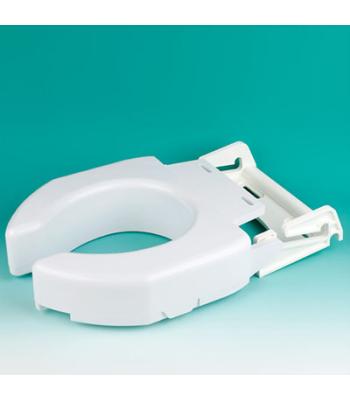 Secure Bolt Hinged Elevated Toilet Seat, Standard