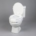Secure Bolt Hinged Elevated Toilet Seat, Standard