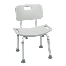 Drive, Bathroom Safety Shower Tub Bench Chair with Back, Gray