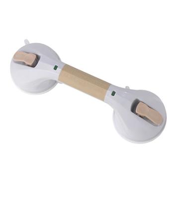 Drive, Suction Cup Grab Bar, 12", White and Beige