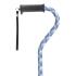 Drive, Adjustable Height Offset Handle Cane with Gel Hand Grip, Plaid