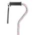 Drive, Adjustable Height Offset Handle Cane with Gel Hand Grip, Floral