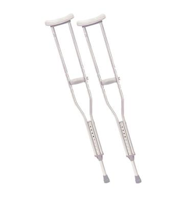 Drive, Walking Crutches with Underarm Pad and Handgrip, Adult, 1 Pair