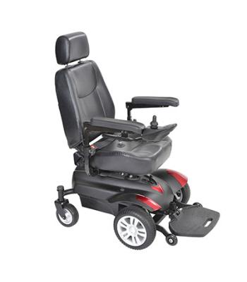 Drive, Titan Transportable Front Wheel Power Wheelchair, Vented Captain's Seat, 18" x 18"