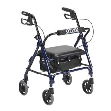 Drive, Junior Rollator Rolling Walker with Padded Seat, Blue