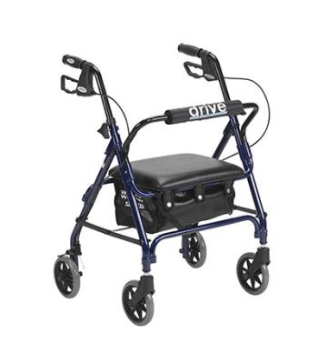 Drive, Junior Rollator Rolling Walker with Padded Seat, Blue