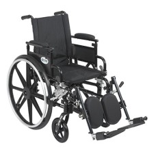 Drive, Viper Plus GT Wheelchair with Flip Back Removable Adjustable Desk Arms, Elevating Leg Rests, 20" Seat