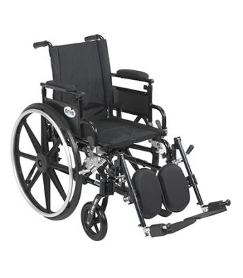 Drive, Viper Plus GT Wheelchair with Flip Back Removable Adjustable Desk Arms, Elevating Leg Rests, 16" Seat