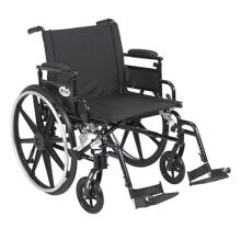 Drive, Viper Plus GT Wheelchair with Flip Back Removable Adjustable Desk Arms, Swing away Footrests, 22" Seat
