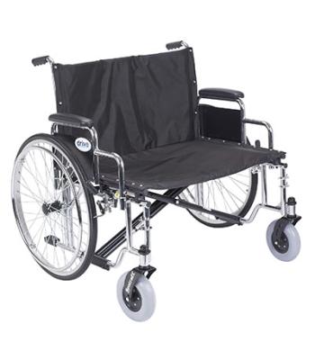 Drive, Sentra EC Heavy Duty Extra Wide Wheelchair, Detachable Desk Arms, 30" Seat