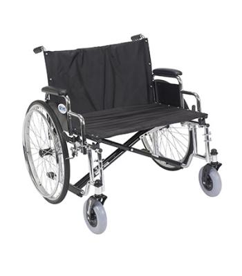 Drive, Sentra EC Heavy Duty Extra Wide Wheelchair, Detachable Desk Arms, 28" Seat