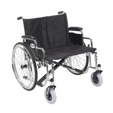 Drive, Sentra EC Heavy Duty Extra Wide Wheelchair, Detachable Desk Arms, 26" Seat