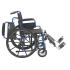 Drive, Blue Streak Wheelchair with Flip Back Desk Arms, Elevating Leg Rests, 16" Seat