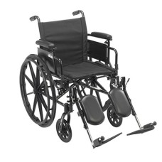 Drive, Cruiser X4 Lightweight Dual Axle Wheelchair with Adjustable Detachable Arms, Desk Arms, Elevating Leg Rests, 16" Seat