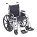 Drive, Poly Fly Light Weight Transport Chair Wheelchair with Swing away Footrests, 20" Seat