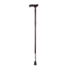 Drive, Lightweight Adjustable Folding Cane with T Handle, Black Floral