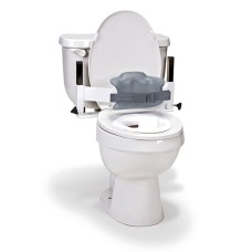 Columbia  Toilet Support - Low Back (Safety Belt & Reducer Ring) - Padded - Small