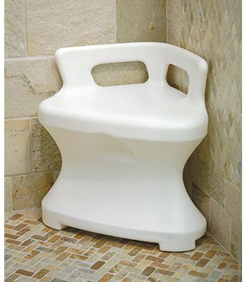 Corner shower seat