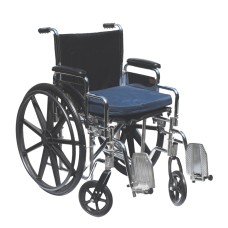 Wheelchair cushion with removable cover, gel, 16"x20"x2" navy color