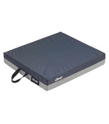 Wheelchair cushion with removable cover, gel/foam, 16 x 16 x 3