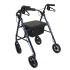 ProBasics Deluxe Aluminum Rollator with 8-inch Wheels, Blue