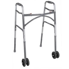 Drive, Heavy Duty Bariatric Two Button Walker with Wheels