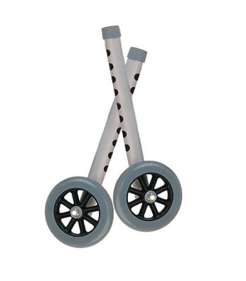 Drive, Extended Height Walker Wheels and Legs Combo Pack, 5" Wheels, 1 Pair