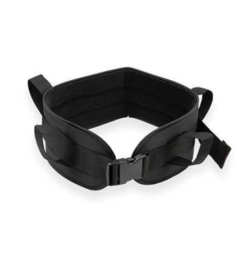 Padded transfer belt, side release buckle, large, black