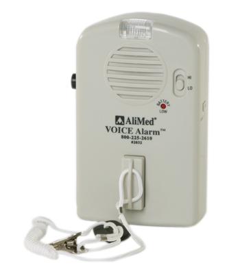 Voice patient sensor alarm
