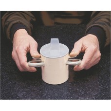 Thumbs-up cup and spout lid