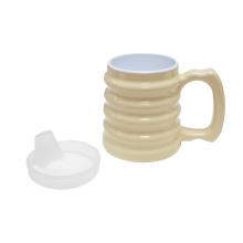Hand-to-hand mug 10oz with spout lid