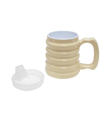 Hand-to-hand mug 10oz with spout lid