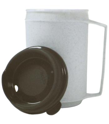 Insulated mug, no-spill lid12 oz.
